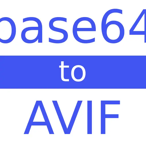 BASE64 to AVIF