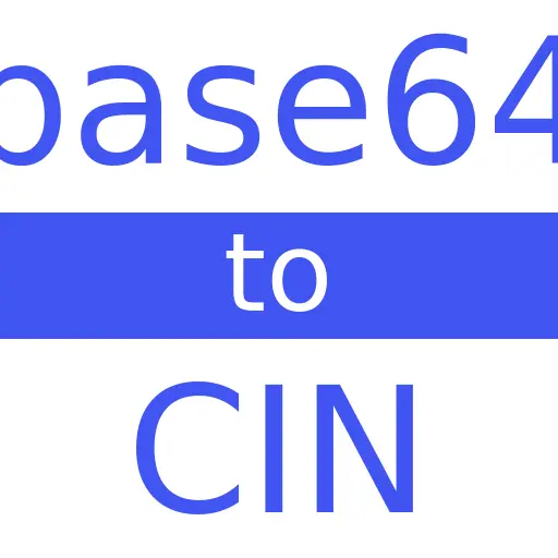 BASE64 to CIN