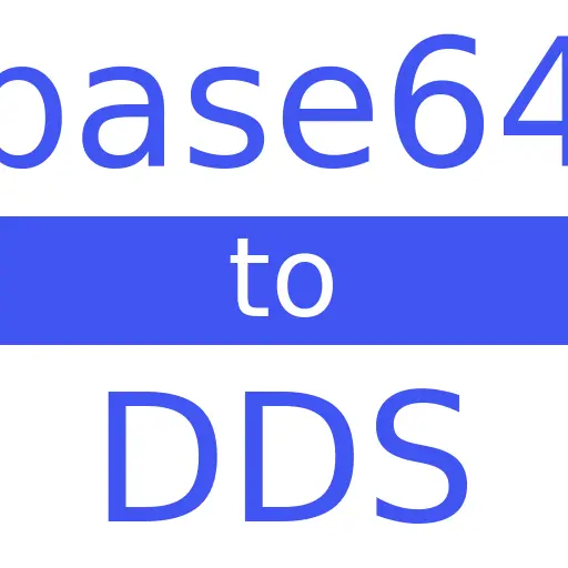 BASE64 to DDS