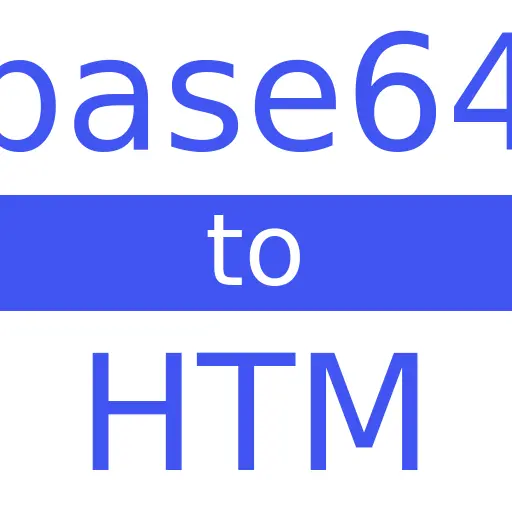 BASE64 to HTM