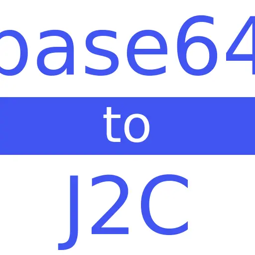BASE64 to J2C