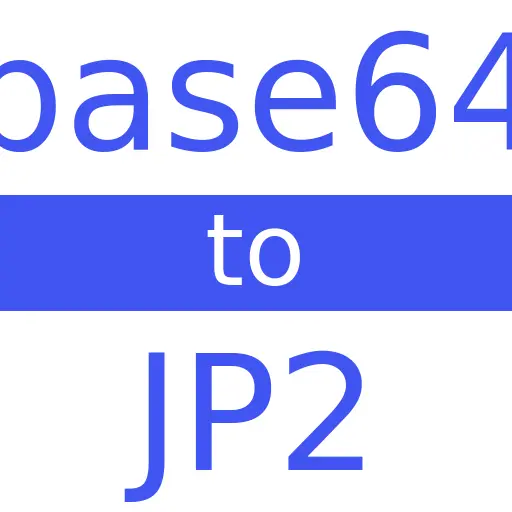 BASE64 to JP2