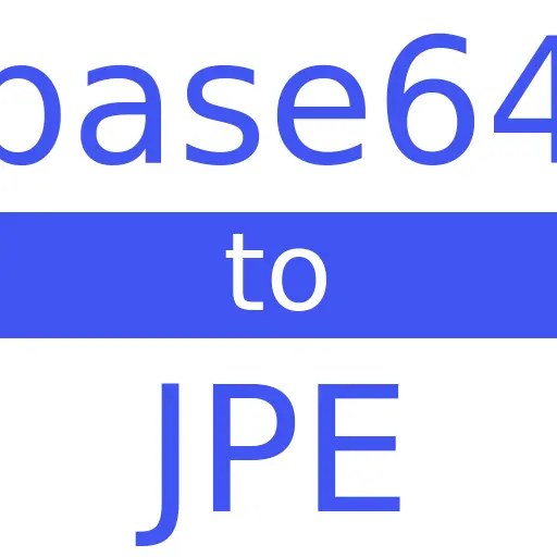 BASE64 to JPE
