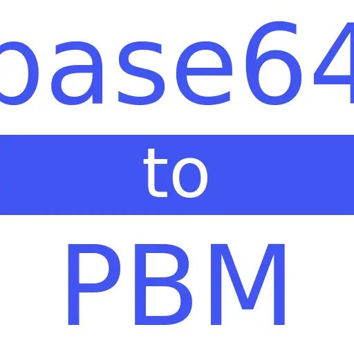BASE64 to PBM