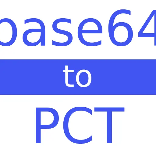 BASE64 to PCT