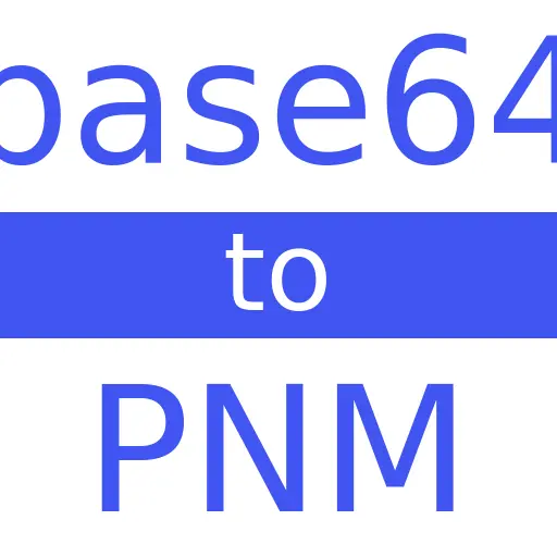 BASE64 to PNM