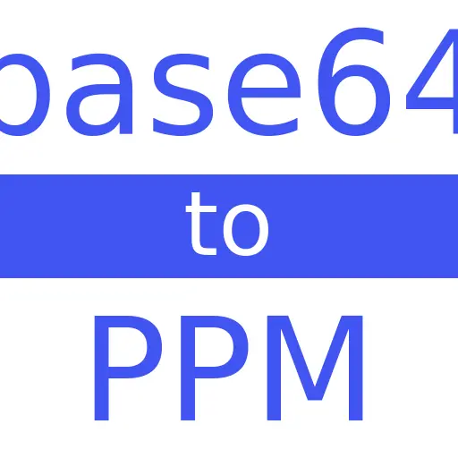 BASE64 to PPM