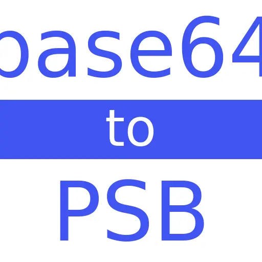 BASE64 to PSB