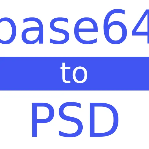 BASE64 to PSD