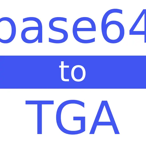 BASE64 to TGA