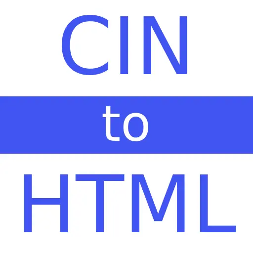 CIN to HTML