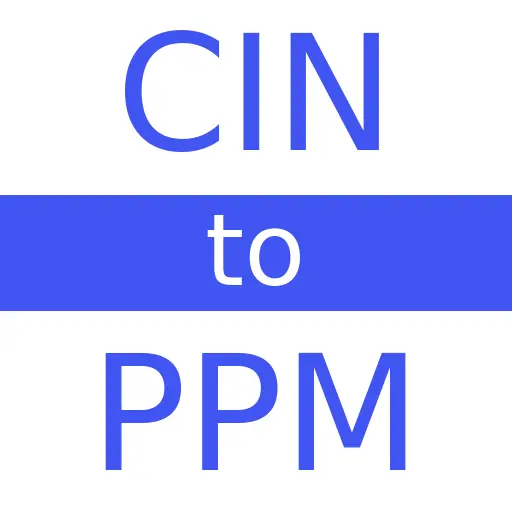 CIN to PPM
