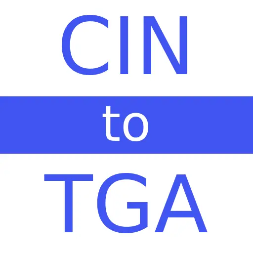 CIN to TGA