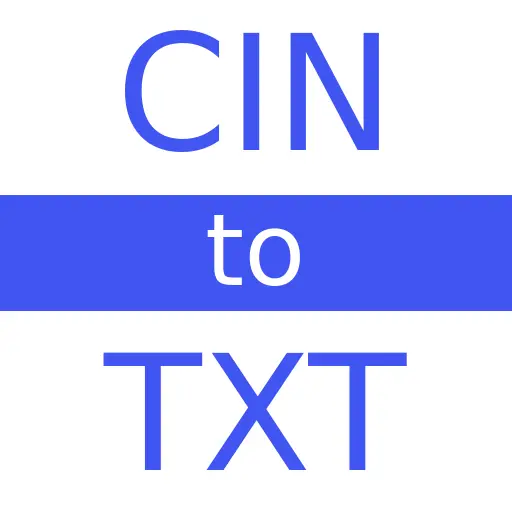 CIN to TXT