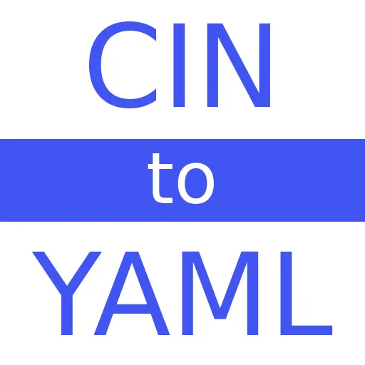 CIN to YAML