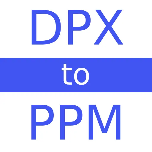 DPX to PPM