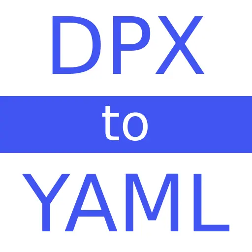 DPX to YAML
