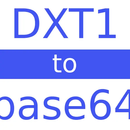 DXT1 to BASE64