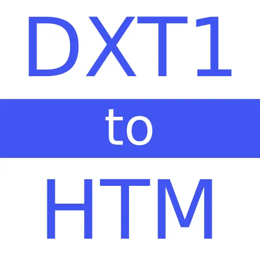 DXT1 to HTM