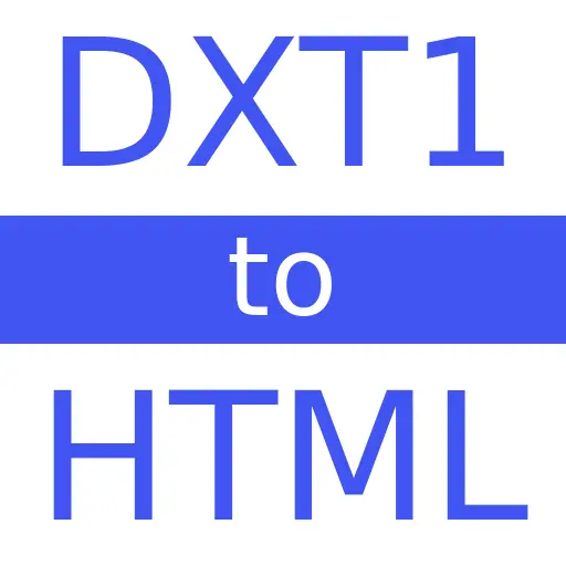 DXT1 to HTML