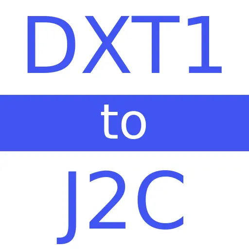 DXT1 to J2C