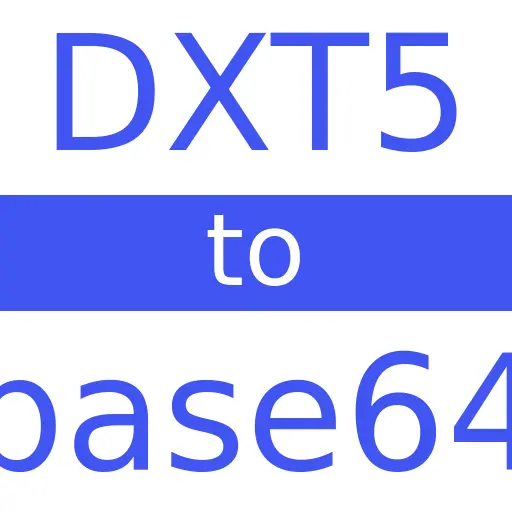 DXT5 to BASE64
