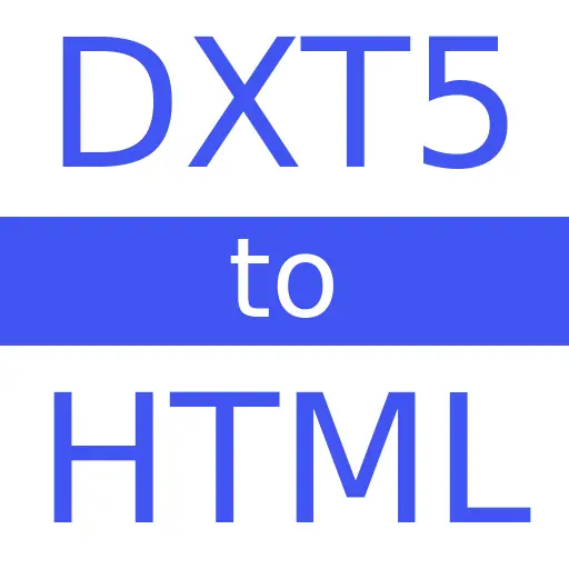 DXT5 to HTML