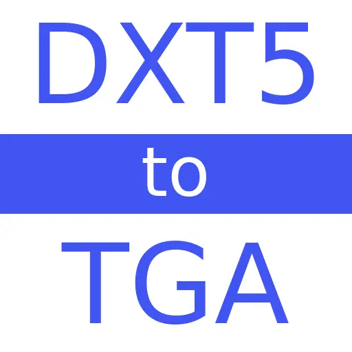 DXT5 to TGA