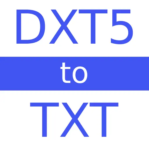 DXT5 to TXT