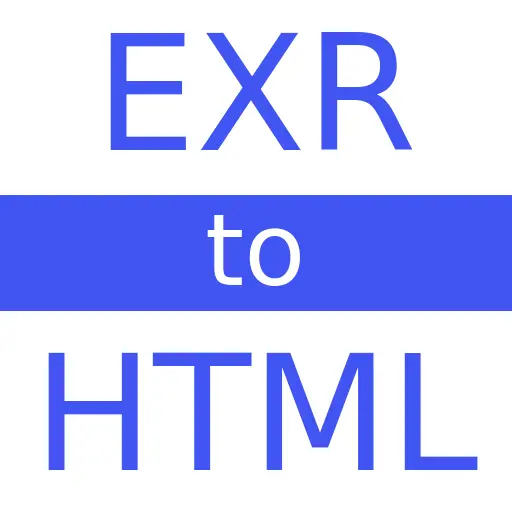EXR to HTML
