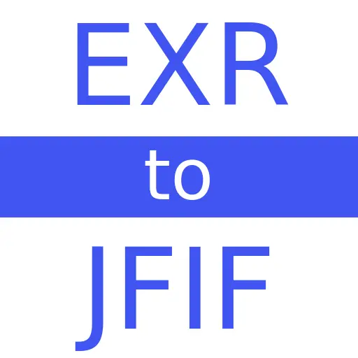EXR to JFIF