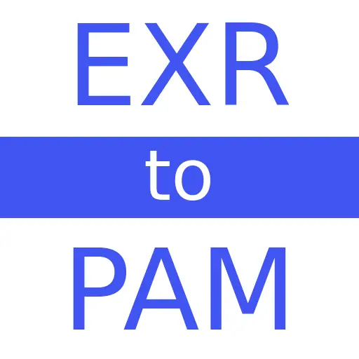 EXR to PAM