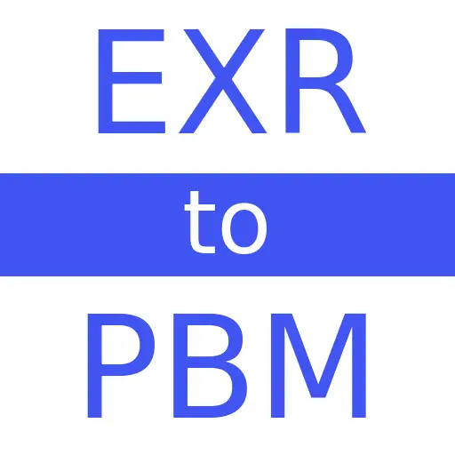 EXR to PBM