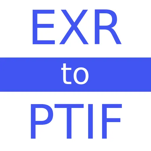 EXR to PTIF