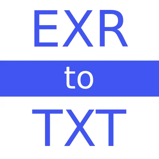 EXR to TXT