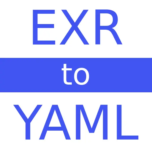 EXR to YAML