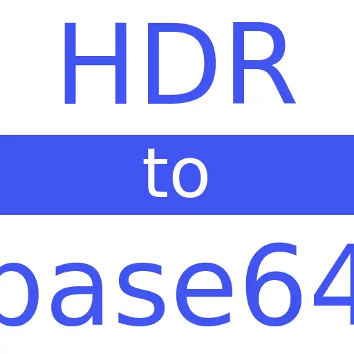 HDR to BASE64