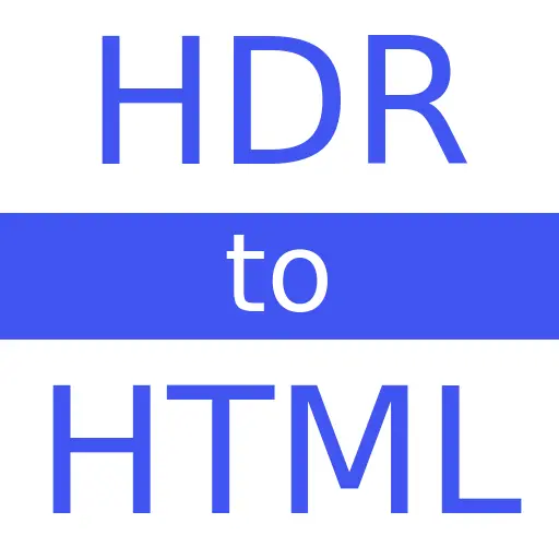 HDR to HTML