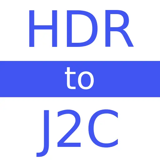 HDR to J2C
