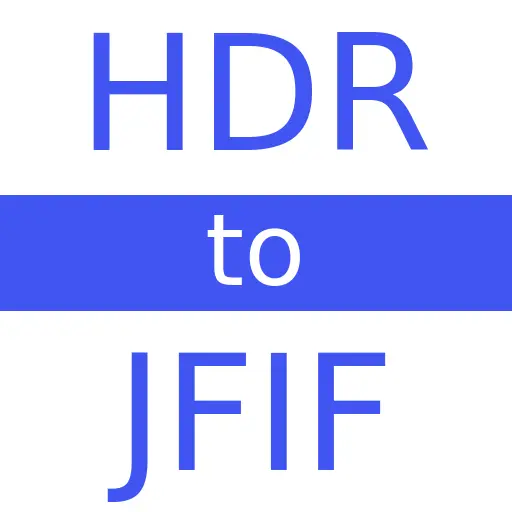 HDR to JFIF