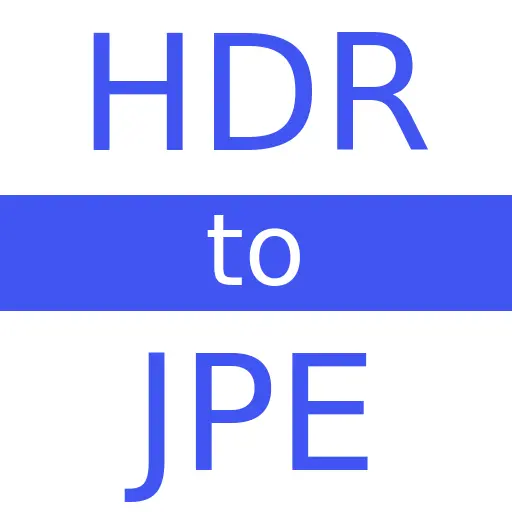 HDR to JPE