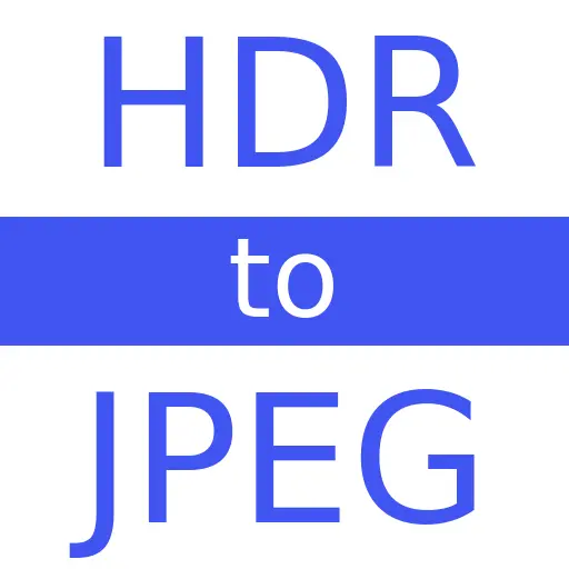 HDR to JPEG