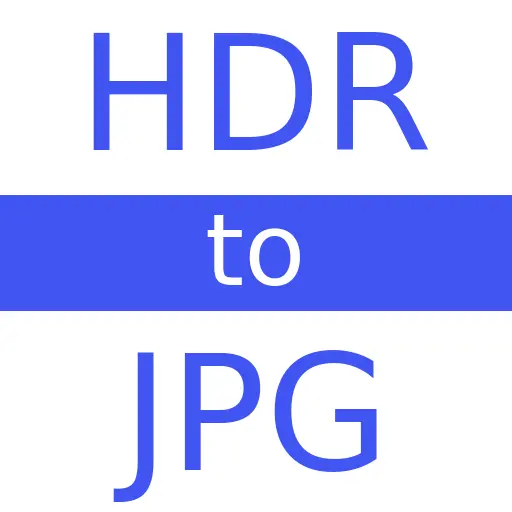 HDR to JPG