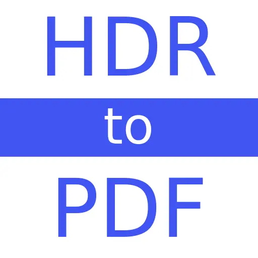 HDR to PDF