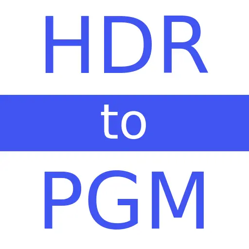 HDR to PGM