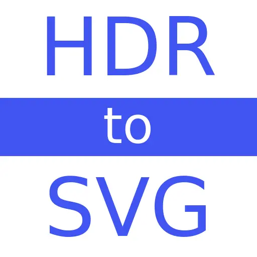 HDR to SVG