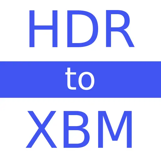 HDR to XBM
