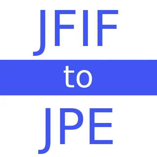 JFIF to JPE