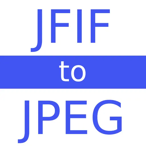 JFIF to JPEG