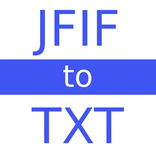 JFIF to TXT